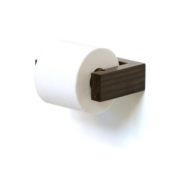 Mezza Dark tölgyfa fali WC-papír tartó - Wireworks