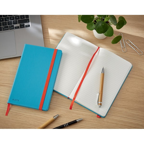 Kék jegyzetfüzet, puha felületű, 80 lap - Leitz-image-1