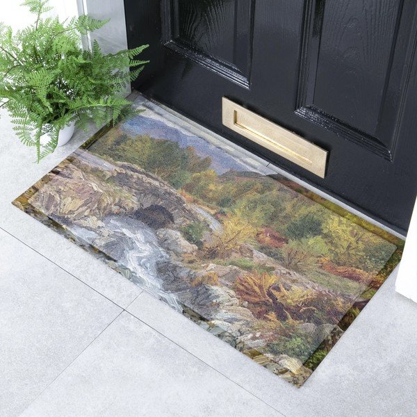 Újrahasznosított műanyag lábtörlő 40x70 cm Autumn Nature Landscape  – Artsy Doormats-image-1