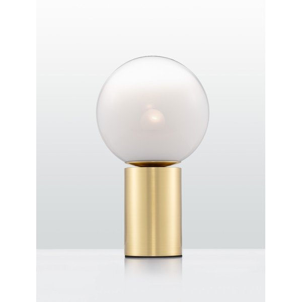 Fehér-aranyszínű üveg asztali lámpa (magasság 35,5 cm) Vita – Nova Luce-image-4