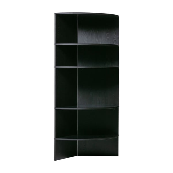 Fekete kőrisfa könyvespolc 100x168 cm Trian – WOOOD