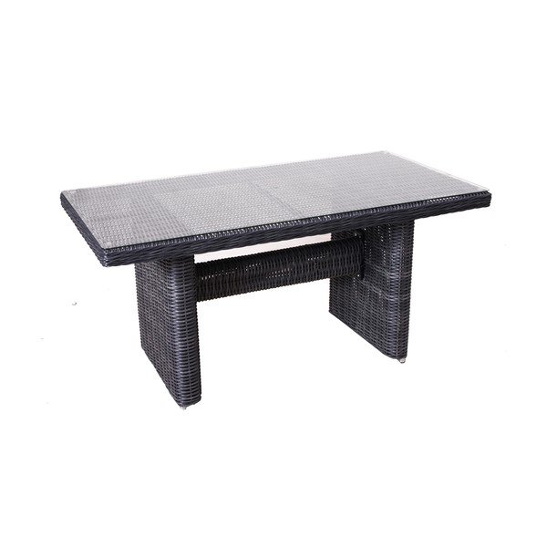 Szürke kerti kilencszemélyes műrattan bútorszett Montreal - Rojaplast-image-1