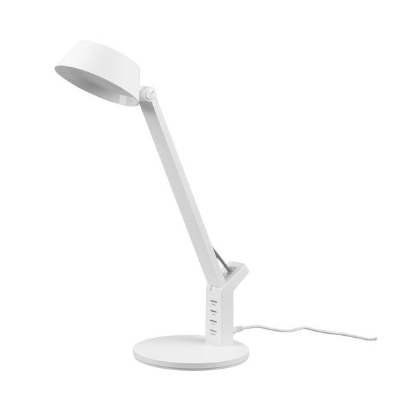 Matt fehér LED dimmelhető asztali lámpa (magasság 40 cm) Ava – Trio
