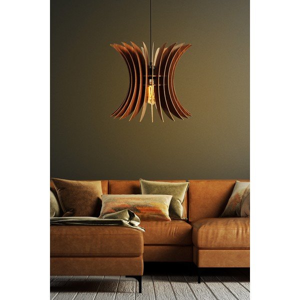 Natúr színű függőlámpa ø 35 cm – Opviq lights-image-1