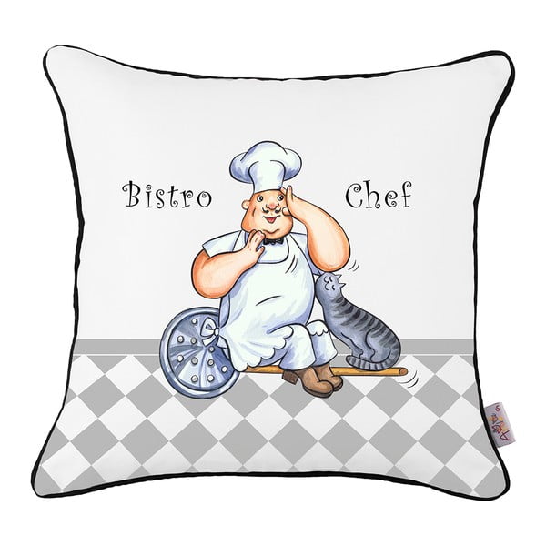 Bistro Chef párnahuzat, 43 x 43 cm - Mike & Co. NEW YORK