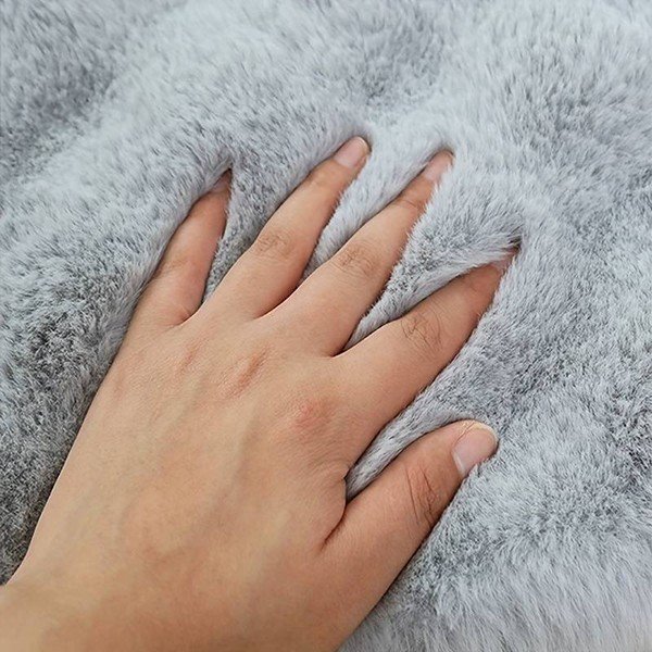 Világosszürke mosható kerek szőnyeg ø 120 cm Bubble Grey – Mila Home-image-1