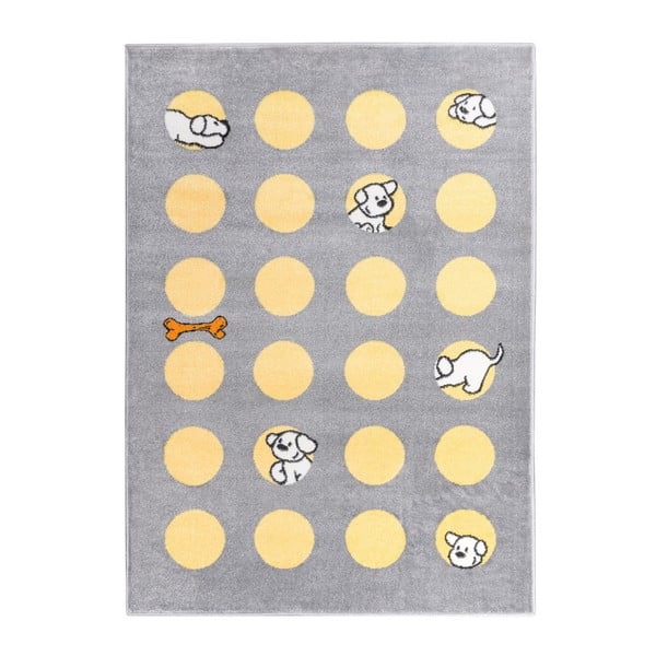 Puppy sárgásszürke szőnyeg, 160 x 230 cm - Mazzini Sofas