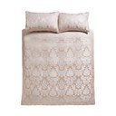 Bézs kétszemélyes damaszt ágyneműhuzat 200x200 cm Damask Jacquard – Catherine Lansfield