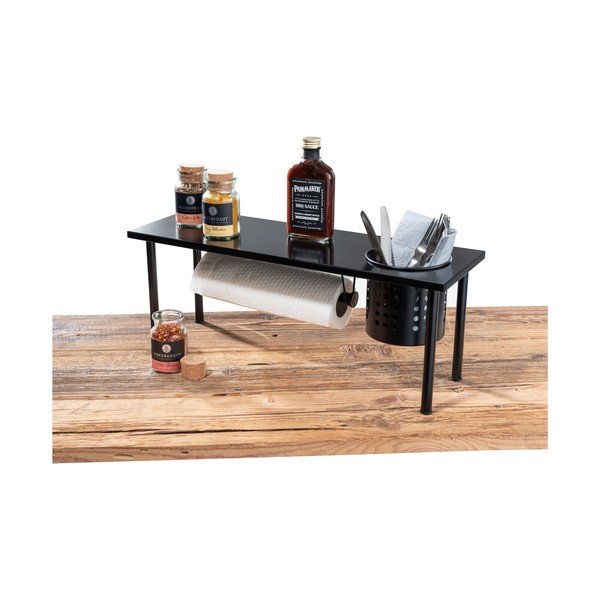 Blanco fekete konyhai polc papírtörlő tartóval - Wenko-image-4