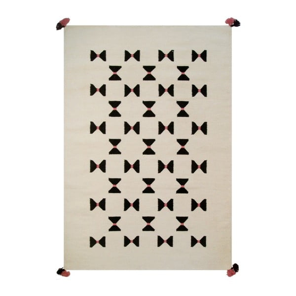 Bow Tie kézzel szőtt gyapjú szőnyeg, 140 x 200 cm - Art for Kids