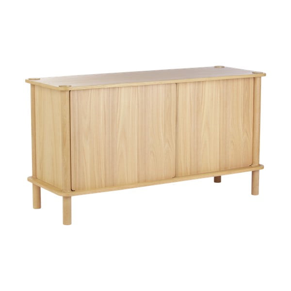 Natúr színű tölgyfa komód tolóajtóval 135x73,5x48 cm Italic – UMAGE-image-1