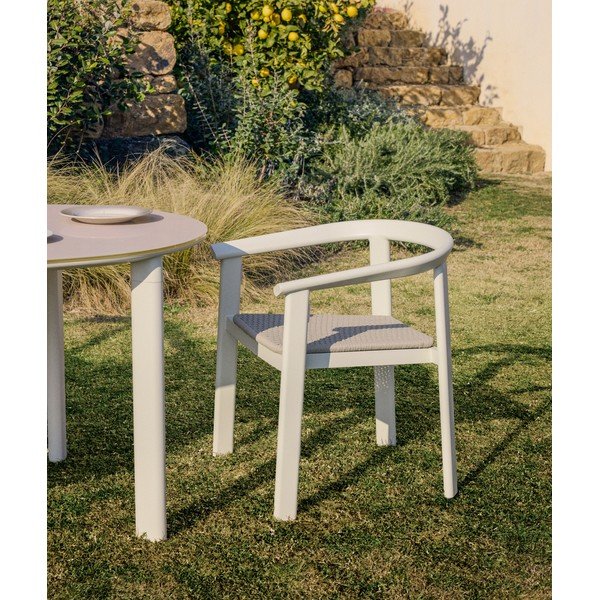 Krémszínű kerti szék Erice – Kave Home-image-1