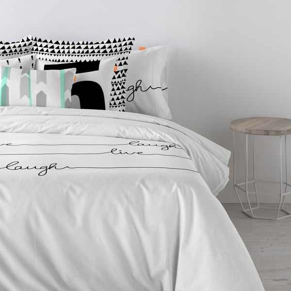 Live pamut paplanhuzat, 200 x 200 cm - Blanc-image-1