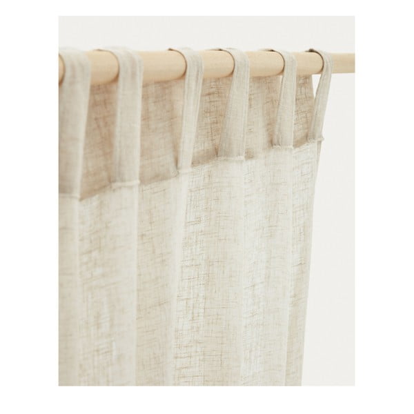 Bézs függöny 140x260 cm Mahina – Kave Home-image-2