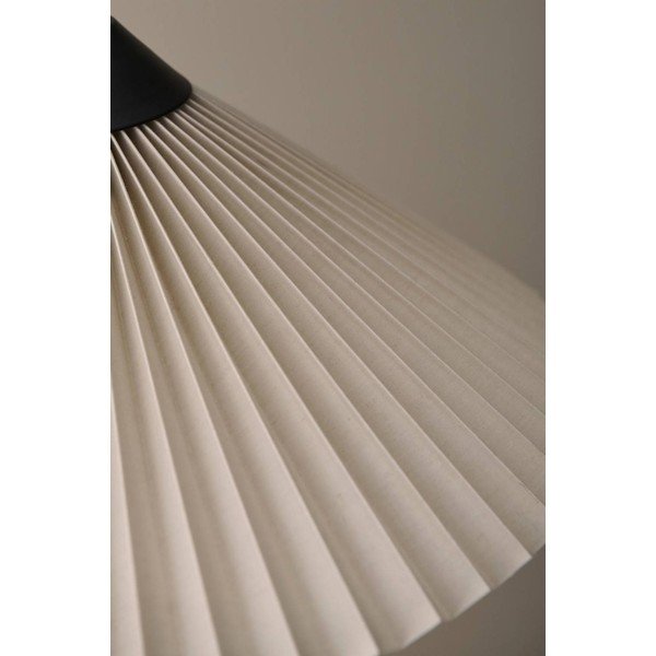 Fekete-krémszínű textil állólámpa hajlítható szerkezettel (magasság 155 cm) Kate – Ellos Home-image-2