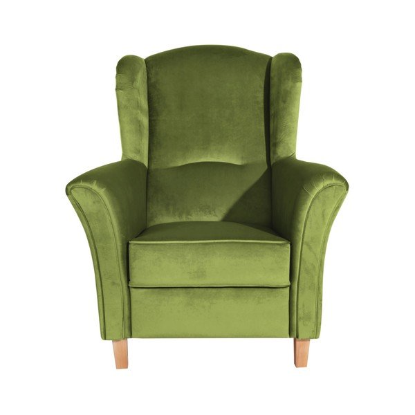 Agnetha Suede zöld füles fotel - Max Winzer-image-2