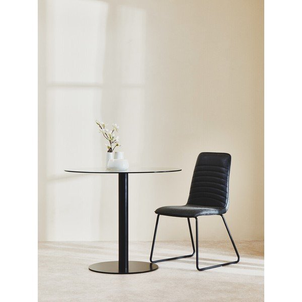 Kerek étkezőasztal üveg asztallappal ø 90 cm Metropolitan – Premier Housewares-image-1
