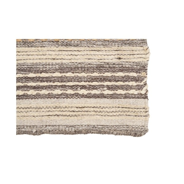 Barna kézi szövésű jutakeverék futószőnyeg 80x180 cm Morena – House Nordic-image-4