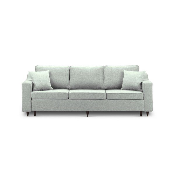 Narcisse világoszöld háromszemélyes kinyitható kanapé tárolóhellyel - Mazzini Sofas-image-2