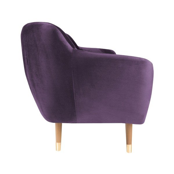 Benito lila bársony kanapé, 188 cm - Mazzini Sofas-image-3
