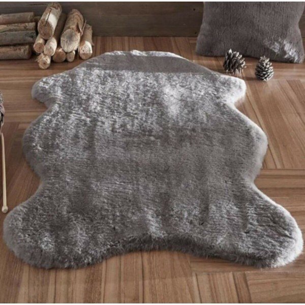 Antracitszürke szintetikus szőrme szőnyeg 60x100 cm Pelush Anthracite – Mila Home-image-1