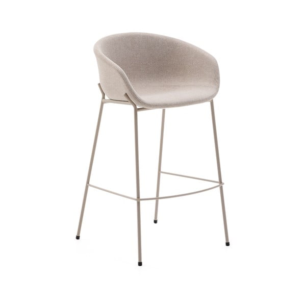 Bézs bárszék (ülésmagasság 75 cm) Yvette – Kave Home