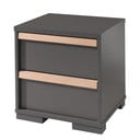 Sötétszürke gyerek éjjeliszekrény London – Vipack