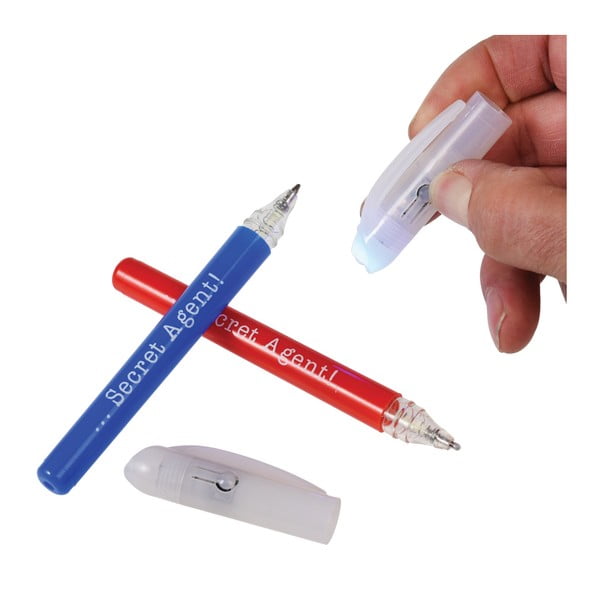 Secret Agent 2 db kém toll, láthatatlan tintával és UV lámpával - Rex London-image-1