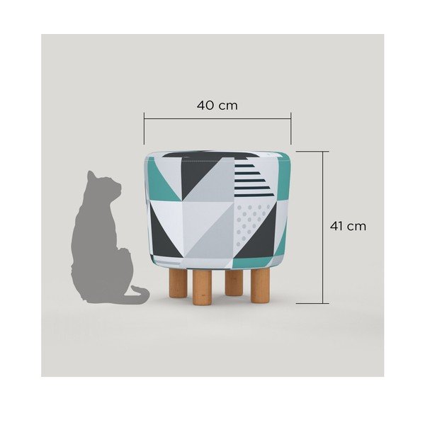 Cono Pete ülőke fa lábakkal, ⌀ 41 cm-image-1