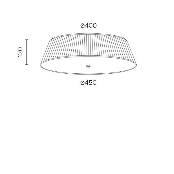 KAMI fekete mennyezeti lámpa, ⌀  45 cm - Sotto Luce-image-1