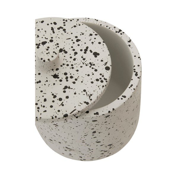 Krémszínű beton fürdőszobai rendszerező vattakorongokhoz Mozie – Premier Housewares-image-2