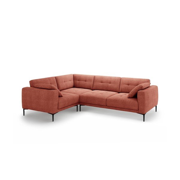 Téglavörös sarokkanapé (bal oldali-L alakú) Bemy – Micadoni 