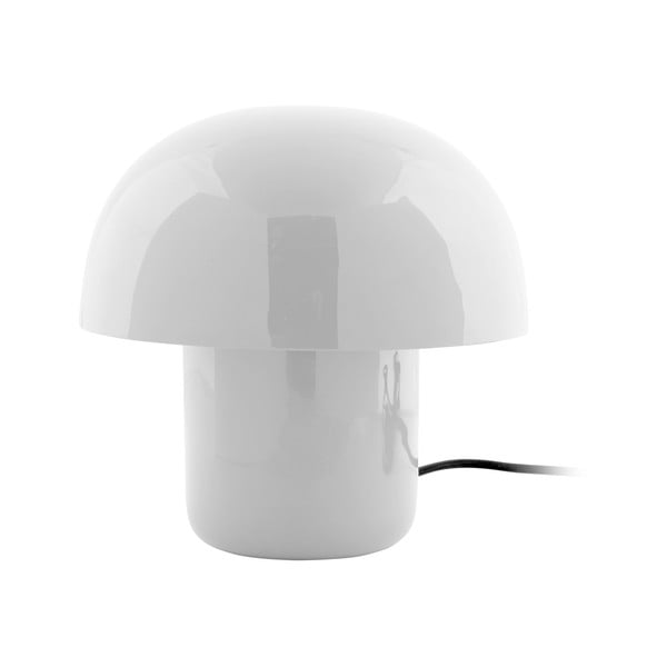 Fehér asztali lámpa fém búrával (magasság 20 cm) Fat Mushroom – Leitmotiv