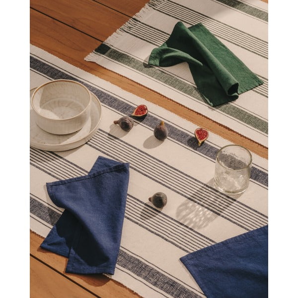Pamut asztali futó és szalvéta szett  3 db-os 50x150 cm Sonima – Kave Home-image-1