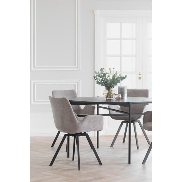 Bézs kárpitozott étkezőfotel szett 2 db-os Norwell – Rowico-image-2