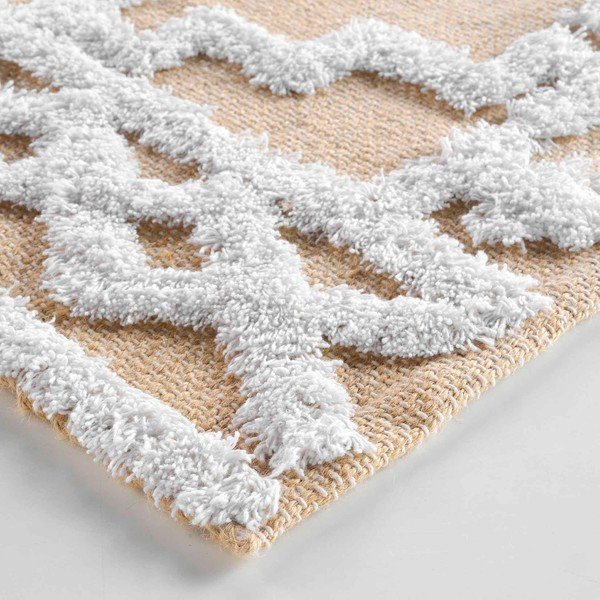 Bézs jutakeverék szőnyeg 60x90 cm Medine – douceur d'intérieur-image-3