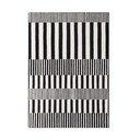 Fekete-fehér kézi szövésű gyapjú szőnyeg 160x230 cm Stryve Pulse – Elle Decoration