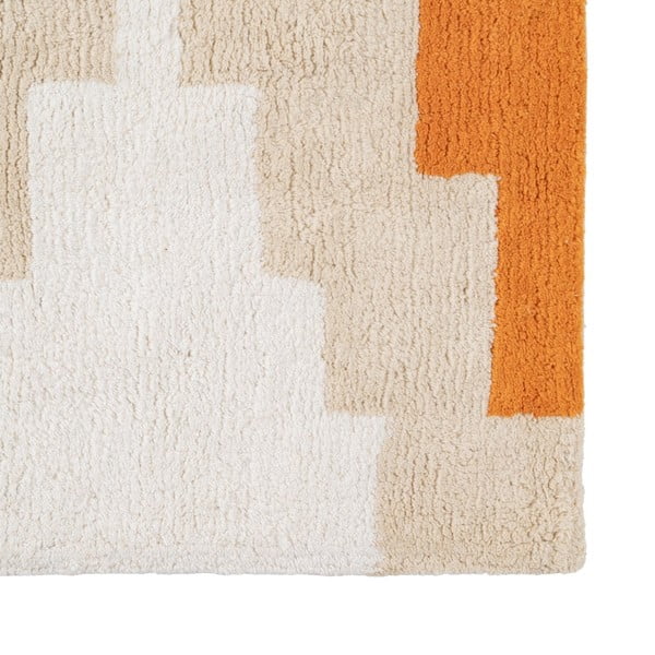 Narancssárga mosható pamut futószőnyeg 90x175 cm Azteca – Ixia-image-2