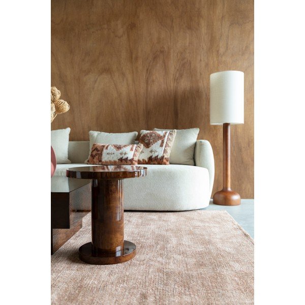 Kerek tárolóasztal diófa dekorral ø 46 cm Quinn – Dutchbone-image-3