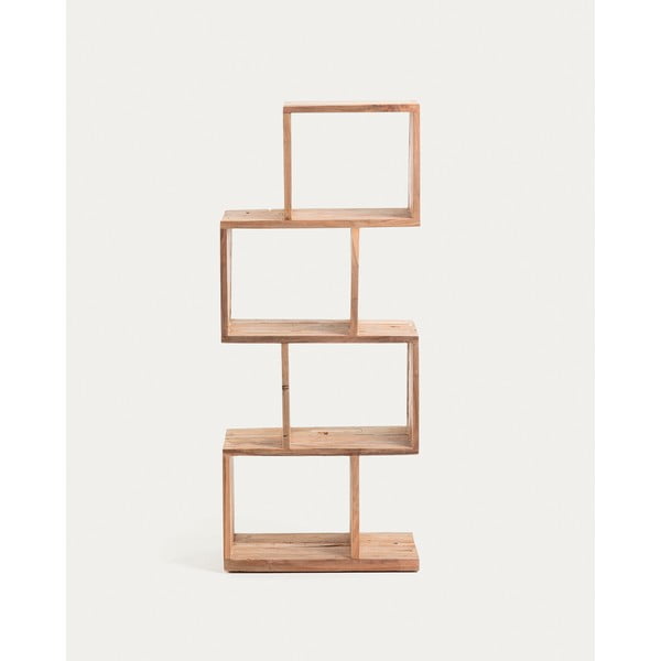 Natúr színű teakfa könyvespolc 55x132x30 cm Aroba – Kave Home-image-3
