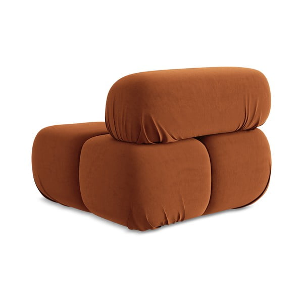 Narancssárga bársony kanapé modul (középső rész) Lokua – Makamii-image-3