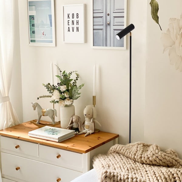 Milan fekete állólámpa, magasság 150 cm - SULION-image-1