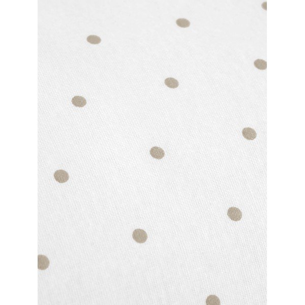 Betty fehér és barna flanel egyszemélyes ágyneműhuzat, 155 x 220 cm - Fovere-image-1