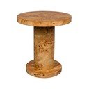 Kerek tárolóasztal diófa dekorral ø 46 cm Quinn – Dutchbone