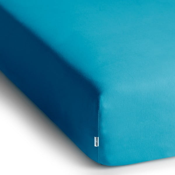 Kék gumis jersey lepedő 120x200 cm Amber – Restilo-image-2