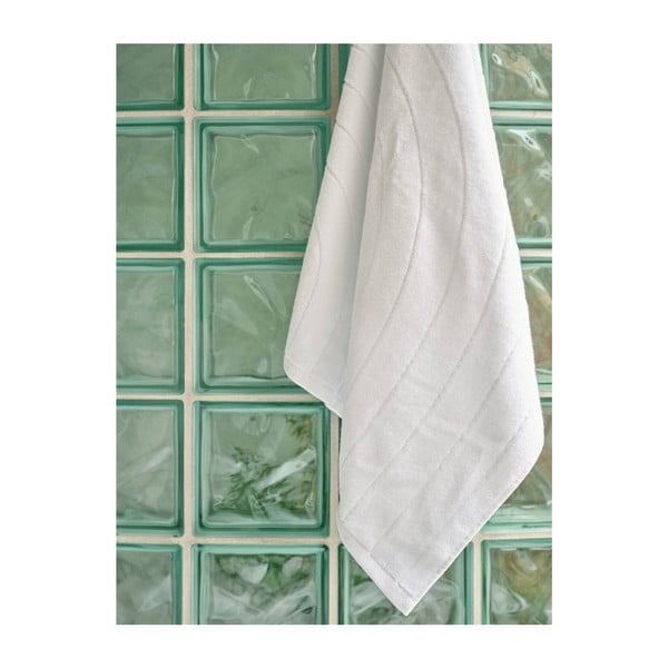 Világosszürke frottír pamut fürdőlepedő 70x140 cm Time – Zone-image-1