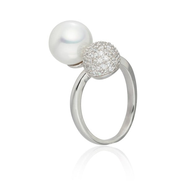 Queen gyöngy gyűrű, méret 58 - Pearls of London-image-2