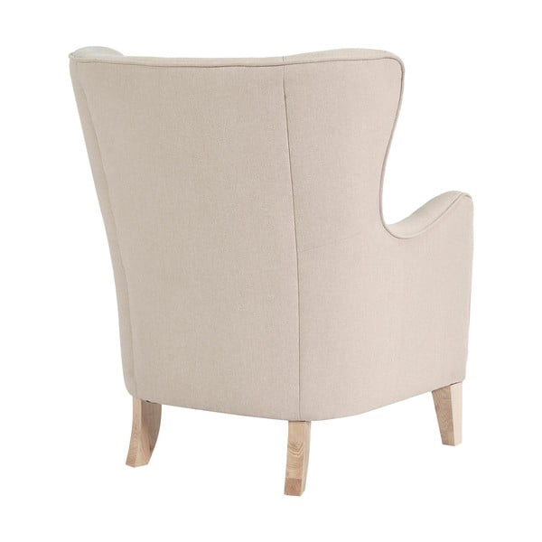 Krémszínű füles fotel Campo – House Nordic-image-3