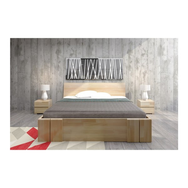 Vestre Maxi bükk franciaágy fiókkal, 160 x 200 cm - Skandica-image-4