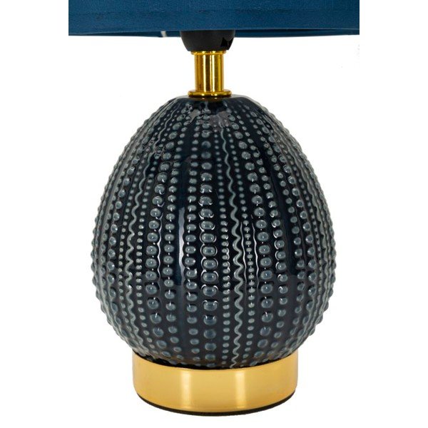 Kék kerámia asztali lámpa textil búrával (magasság 30,5 cm) Flavi – Mauro Ferretti-image-2